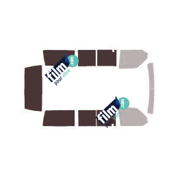 Kit film solaire Volkswagen Transporter T4 (4) Court 4 portes (1990 - 2003) vitres ouvrantes et hayon