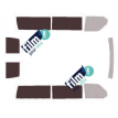 Kit film solaire Volkswagen Transporter T4 (4) Long 5 portes (1990 - 2003) vitres fixes et 2 portes arrières