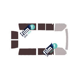 Kit film solaire Volkswagen Transporter T4 (4) Long 5 portes (1990 - 2003) vitres ouvrantes et 2 portes arrières