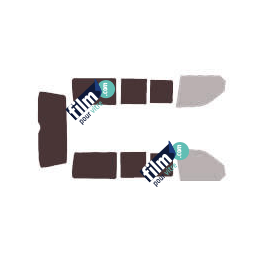 Kit film solaire Volkswagen Transporter T5 (5) Court 4 portes (2003 - 2015) 1 porte latérale, vitres ouvrantes et hayon