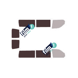 Kit film solaire Volkswagen Transporter T5 (5) Long 5 portes (2003 - 2015) 1 porte latérale, vitres fixes et 2 portes arrières