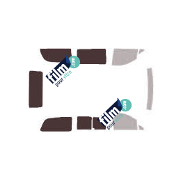 Kit film solaire Mercedes-Benz Viano (1) Long 4 portes (2003 - 2015) 1 porte latérale, 1 vitre ouvrante côté droit et hayon