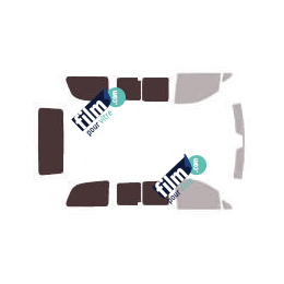 Kit film solaire Mercedes-Benz Viano (1) Compact 4 portes (2003 - 2015) 1 porte latérale, 2 vitres ouvrantes droite et gauche latérales et hayon