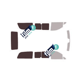 Kit film solaire Mercedes-Benz Viano (1) Long 5 portes (2003 - 2015) 2 portes latérales, 2 vitres ouvrantes droite et gauche et hayon