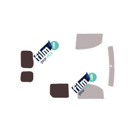 Kit film solaire Renault Kangoo (2) Utilitaire 5 portes (depuis 2008) 1 vitre laterale à droite et 2 portes arrières