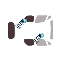 Kit film solaire Peugeot Partner (2) Utilitaire 4 portes (2008 - 2018) 1 porte latérale, 2 vitres latérales et hayon