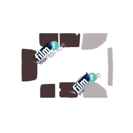 Kit film solaire Nissan Kubistar (1) 4 portes (1997 - 2008) vitres coulissantes à gauche et hayon