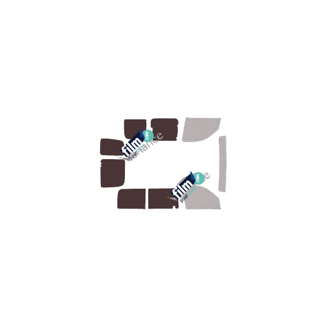 Kit film solaire Nissan Kubistar (1) 5 portes (1997 - 2008) vitres coulissantes à gauche et 2 portes arriéres