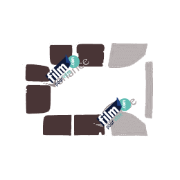 Kit film solaire Nissan Kubistar (1) 5 portes (1997 - 2008) vitres coulissantes à gauche et 2 portes arriéres