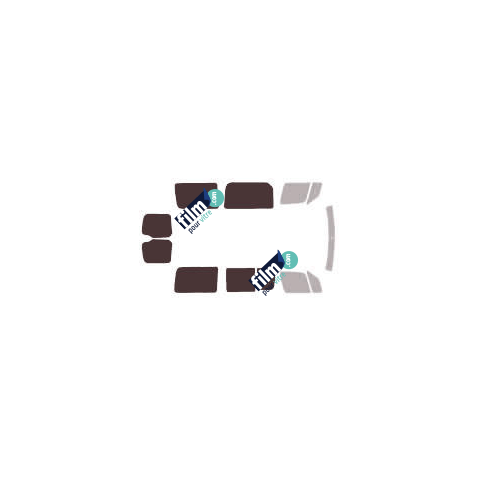 Kit film solaire Volkswagen Crafter (1) Court Van 5 portes (2006 - 2017) vitre coulissante à droite