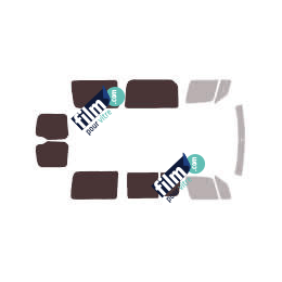 Kit film solaire Volkswagen Crafter (1) Court Van 5 portes (2006 - 2017) vitre coulissante à droite