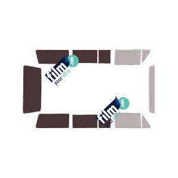 Kit film solaire Volkswagen Transporter T3 (3) 4 portes (1979 - 1990) vitres 2/3-1/3 entrouvrantes et hayon