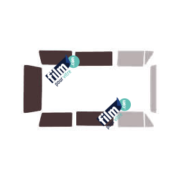 Kit film solaire Volkswagen Transporter T3 (3) 4 portes (1979 - 1990) vitres fixes et hayon