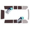 Kit film solaire Volkswagen Caravelle (T4) Long 4 portes (1990 - 2003) 2 portes latérales, vitres ouvrantes et hayon