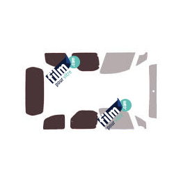 Kit film solaire Peugeot Partner (2) 4 portes (2008 - 2018) 1 porte latérale et hayon