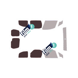 Kit film solaire Peugeot Partner (2) 5 portes (2008 - 2018) 1 porte latérale et 2 portes arriéres