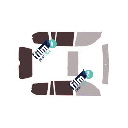 Kit film solaire Toyota Land Cruiser (12) 5 portes (2003 - 2009) roue de secours sous le plancher