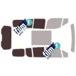 Kit film solaire Ford Grand Tourneo (2) Connect 5 portes (depuis 2014) vitres descendantes avec hayon