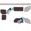 Kit film solaire Nissan NV400 (1) L1 / L2 / L3 / L4 Utilitaire 5 portes (depuis 2010) 2 vitres laterales et 1 porte laterale et 2 portes ar