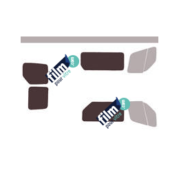 Kit film solaire Nissan NV400 (1) L1 / L2 / L3 / L4 Utilitaire 5 portes (depuis 2010) 2 vitres laterales et 1 porte laterale et 2 portes ar