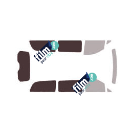 Kit film solaire Mercedes-Benz Classe V (2) Long 5 portes (depuis 2014) vitres fixes, 2 portes latérales et hayon