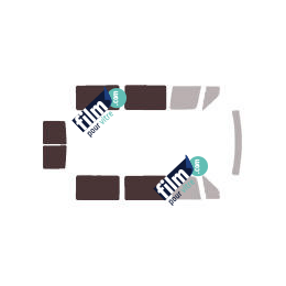 Kit film solaire Volkswagen LT (2) Court 5 portes (1996 - 2006) vitres fixes