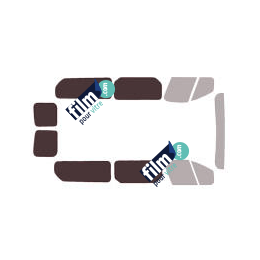 Kit film solaire Renault Trafic (3) Long 5/6 portes (depuis 2014) vitres fixes avec 2 portes arriéres