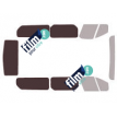 Kit film solaire Renault Trafic (3) Long 4/5 portes (depuis 2014) vitres fixes avec hayon