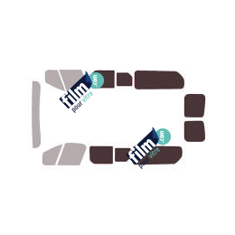 Kit film solaire Opel Vivaro (2) Long 5/6 portes (depuis 2014) vitres coulissantes avec 2 portes arriéres