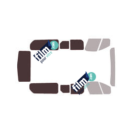 Kit film solaire Opel Vivaro (2) Long 4/5 portes (depuis 2014) vitres coulissantes avec hayon