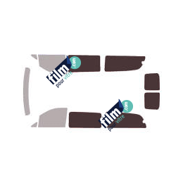 Kit film solaire Mercedes-Benz Vito (3) Extra Long 5 portes (depuis 2014) vitres fixes 1 porte latérale et 2 portes arrières