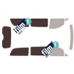 Kit film solaire Mercedes-Benz Vito (3) Long 4 portes (depuis 2014) vitres fixes, 1 porte latérale et hayon