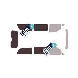 Kit film solaire Mercedes-Benz Vito (3) Long 4 portes (depuis 2014) vitres fixes, 1 porte latérale et hayon