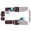 Kit film solaire Renault Kangoo (2) MAXI 6 portes (depuis 2010) vitres descendantes et 2 portes arrières