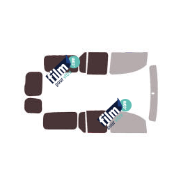 Kit film solaire Renault Kangoo (2) MAXI 6 portes (depuis 2010) vitres descendantes et 2 portes arrières