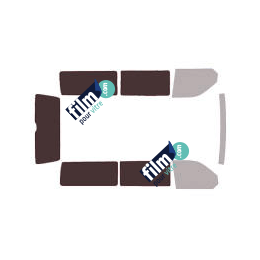 Kit film solaire Volkswagen Transporter T6 (6) Long 4 portes (depuis 2015) 1 porte latérale, vitres fixes et hayon