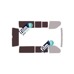 Kit film solaire Volkswagen Transporter T6 (6) Long 5 portes (depuis 2015) 2 portes latérales avec vitres coulissantes et hayon