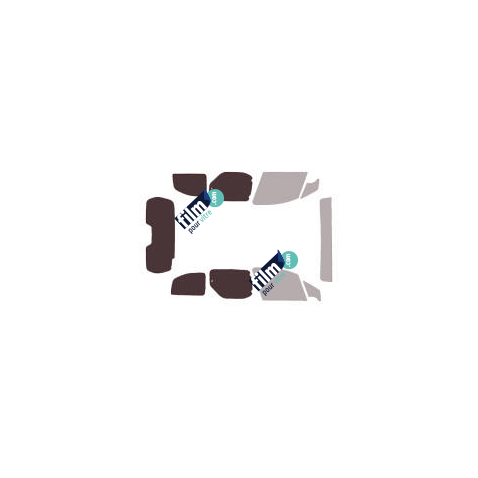 Kit film solaire Peugeot Partner (2) 4 portes (2008 - 2018) 1 porte latérale avec hayon ouvrant