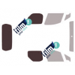 Kit film solaire Peugeot Partner (2) Utilitaire 5 portes (2008 - 2018) 2 portes latérales, 2 vitres latérales et hayon