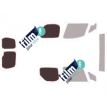 Kit film solaire Peugeot Partner (2) Utilitaire 6 portes (2008 - 2018) 2 portes latérales, 2 vitres latérales et 2 portes arrières