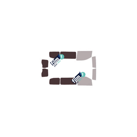 Kit film solaire Peugeot Expert (3) Standard 5-6 portes (depuis 2016) vitres fixes et 2 portes arrières avec essuies glaces