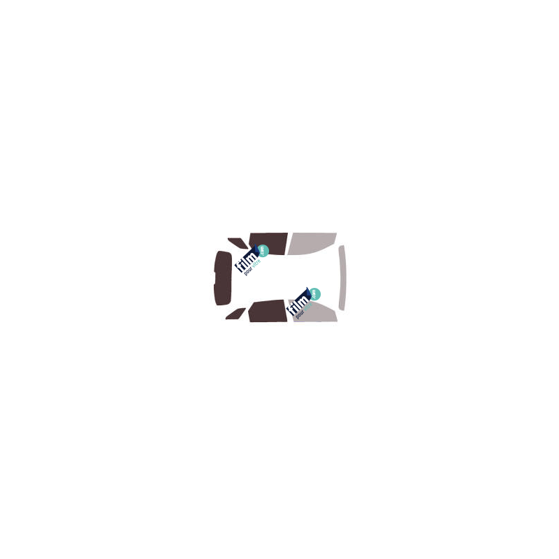 Film Solaire Prédécoupé Teinté Pour Peugeot 3008 5 Portes 2009-2016 - Vitres Arrière & Lunette 5% Noir Fumé Super