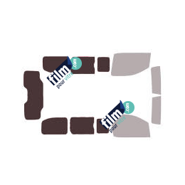 Kit film solaire Peugeot Expert (3) Standard 4-5 portes (depuis 2016) vitres ouvrantes, hayon ouvrant