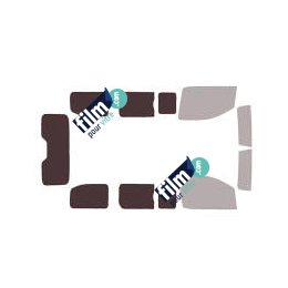 Kit film solaire Peugeot Expert (3) Standard 4-5 portes (depuis 2016) vitres ouvrantes, hayon fixes