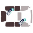Kit film solaire Volkswagen Caddy (3) Maxi 5 portes (2007 - 2016) vitres fixes et hayon