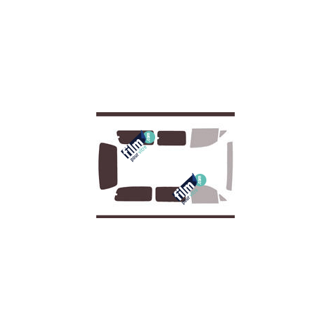 Kit film solaire Hyundai Satellite (1) Long 4 portes (1997 - 2007) 1 porte latérale et vitres ouvrantes