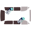 Kit film solaire Hyundai Satellite (1) Long 5 portes (1997 - 2007) 2 portes latérales et vitres ouvrantes