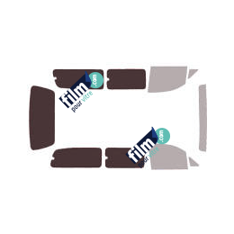 Kit film solaire Hyundai Satellite (1) Long 5 portes (1997 - 2007) 2 portes latérales et vitres ouvrantes