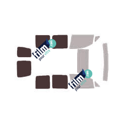 Kit film solaire Volkswagen Caddy (4) 5 portes (2016 - 2020) vitres fixes et 1 porte latérale et 2 portes arrières