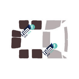 Kit film solaire Volkswagen Caddy (4) 6 portes (2016 - 2020) vitres latérales fixes et 2 portes arrières